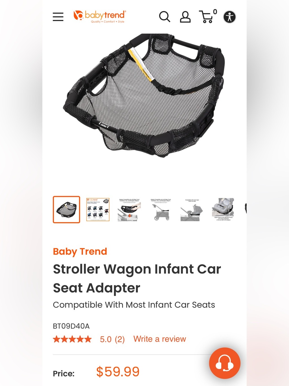 Baby Trend Stroller Wagon Infant Car Seat Adapter - Picture 7 of 12